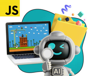 Язык программирования JavaScript + AI. Проектное обучение + геймификация + AI-помощники - КИБЕРшкола программирования для детей, компьютерные курсы для школьников, начинающих и подростков - KIBERone г. Барнаул
